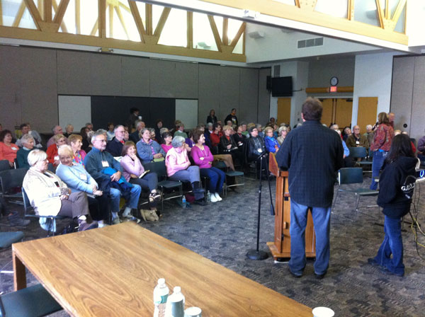 Renowned Psychic Medium Karen Hollis, with Kurt Knapp and Kellie Gilbert take questions from the Middlesex Institute for Lifelong Learning